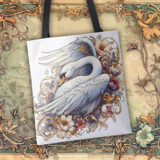 Art Nouveau Flowing Lines of Beauty Tote Bag