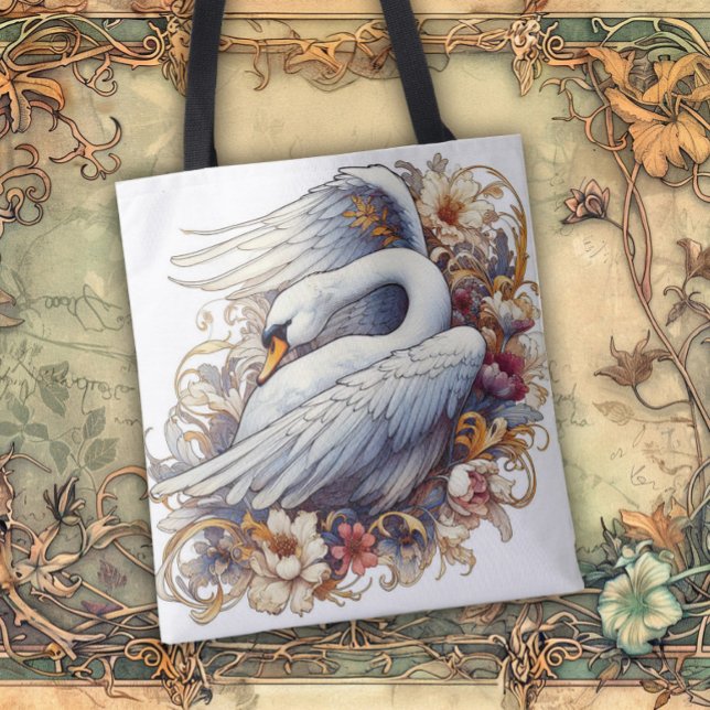 Art Nouveau Flowing Lines of Beauty Tote Bag (Creator Uploaded)
