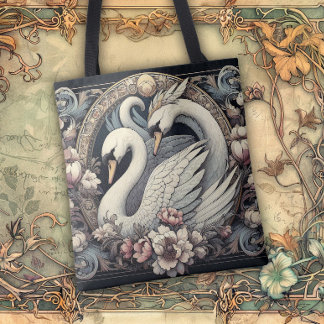 Art Nouveau Flowing Lines of Beauty Tote Bag