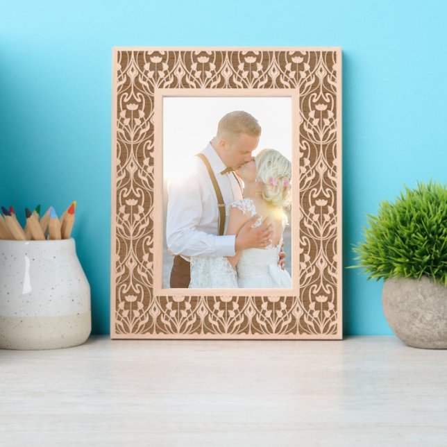 Art Nouveau Foliage & Floral Pattern Etched Frames (Creator Uploaded)