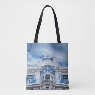 Art Nouveau Fragment: Riga's Architectural Detail Tote Bag