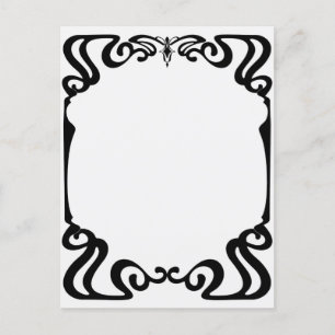 Art nouveau frame  postcard