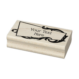 Art Nouveau Frame Rubber Stamp