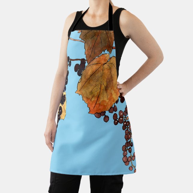 Art Nouveau Frost Grapes Apron (Insitu)