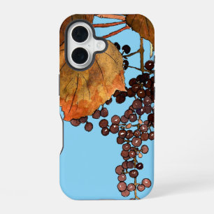 Art Nouveau Frost Grapes iPhone 16 Case