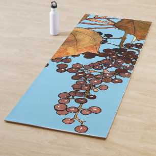 Art Nouveau Frost Grapes Yoga Mat