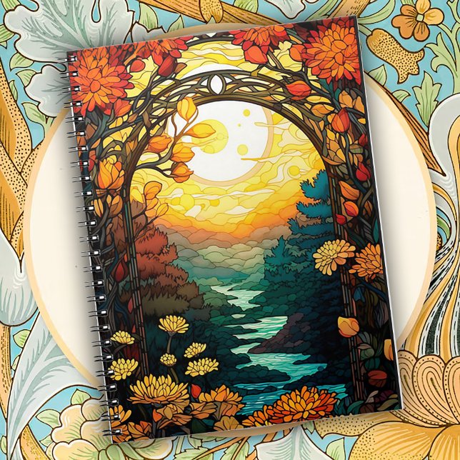 Art Nouveau Garden Arch Scene Notebook (Creator Uploaded)
