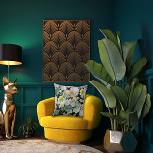 Art Nouveau Garden Muse Design Cushion