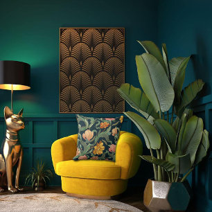 Art Nouveau Garden Muse Design Cushion