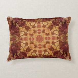 Art nouveau geometric, ornamental pattern. decorative cushion