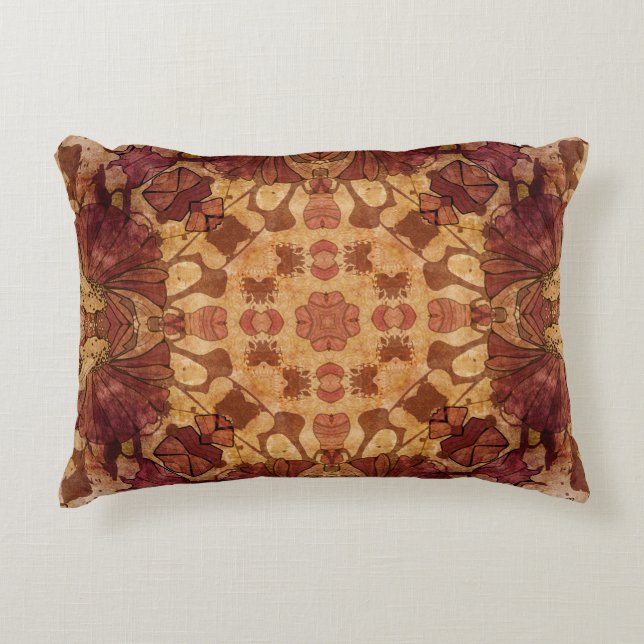 Art nouveau geometric, ornamental pattern. decorative cushion (Front)