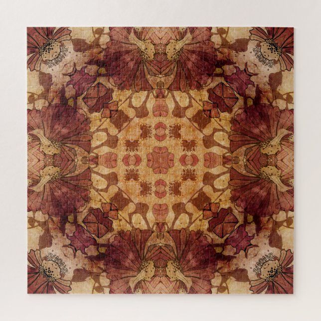 Art nouveau geometric, ornamental pattern. jigsaw puzzle (Vertical)