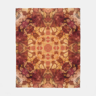 art nouveau geometric ornamental vintage pattern i fleece blanket