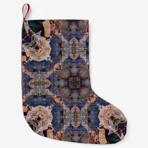 art nouveau geometric ornamental vintage pattern i small christmas stocking