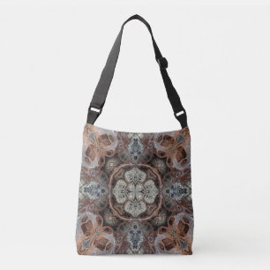 Art nouveau geometric vintage pattern crossbody bag