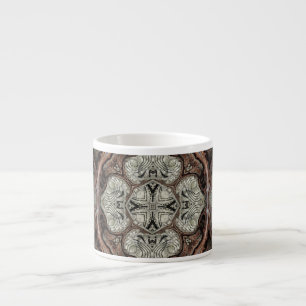Art nouveau geometric vintage pattern espresso cup