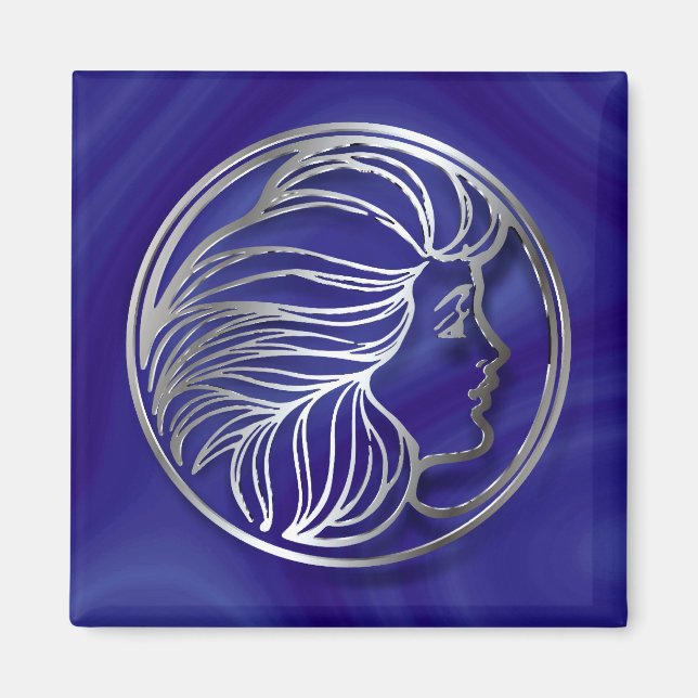 Art Nouveau Girl Magnet (Front)