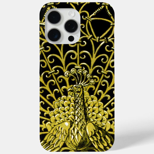 Art Nouveau Gold Peacock Case-Mate iPhone Case (Back)