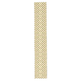 Art nouveau,Gold & white, pattern, vintage, deco,t Long Table Runner
