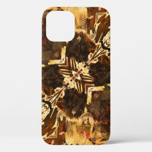 Art Nouveau: Golden Brown Vintage iPhone 12 Case
