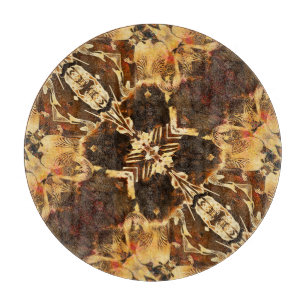 Art Nouveau: Golden Brown Vintage Cutting Board