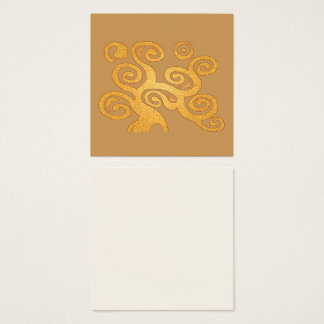 art nouveau golden swirls tree of life