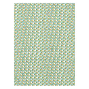 Art Nouveau Green Buttercup floral wallpaper Tablecloth