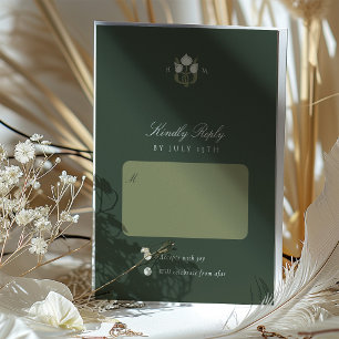 Art Nouveau Harmony Wedding RSVP Card