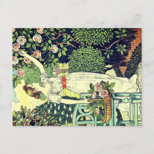 Art Nouveau Holiday Postcard