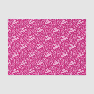 Art Nouveau Ikat - Fuchsia and Pale Pink Tissue Paper