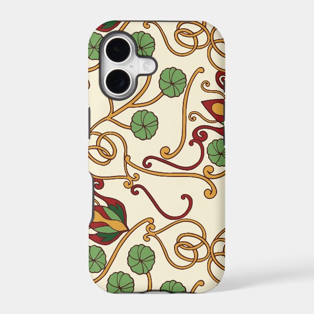 Art Nouveau-inspired floral design (Back)