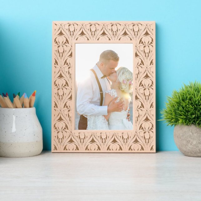 Art Nouveau Iris Floral & Foliage Pattern Etched Frames (Creator Uploaded)