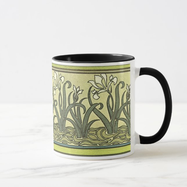 Art Nouveau Irises - Mug (Right)