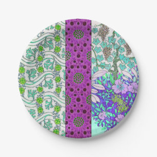 Art nouveau joseph binet Grapevine floral Paper Plate