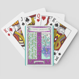 Art nouveau joseph binet Grapevine floral Playing Cards