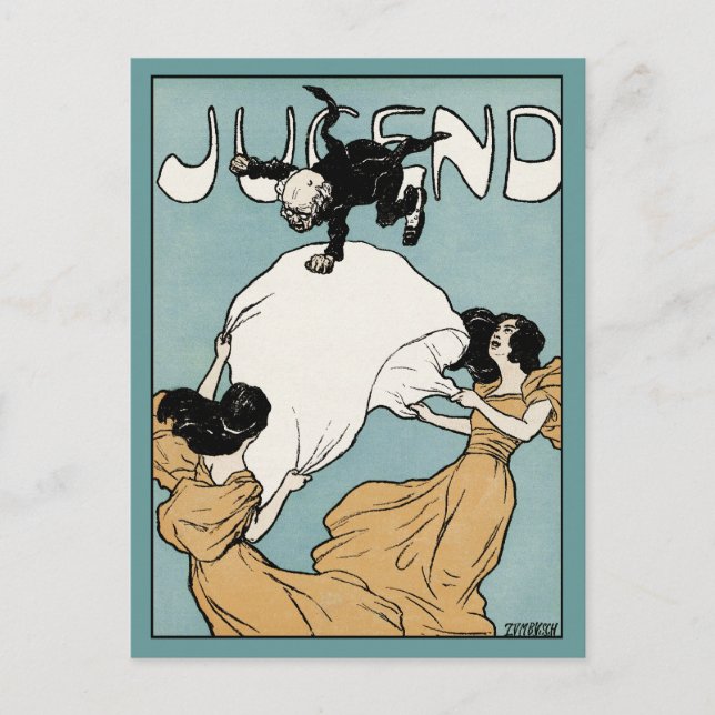 Art Nouveau: Jugend Art Postcard (Front)