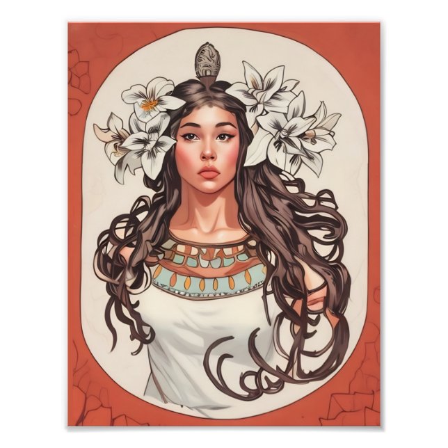 Art Nouveau La Princesse Lointaine Print (Front)