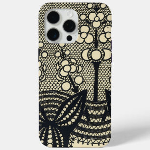 Art Nouveau Lace Floral iPhone 15 Pro Max Case