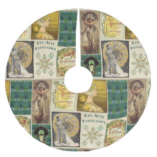 Art Nouveau Ladies  Brushed Polyester Tree Skirt