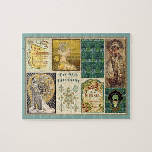 Art Nouveau Ladies Jigsaw Puzzle (Horizontal)