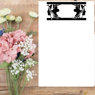Art Nouveau Ladies Silouette Stationery