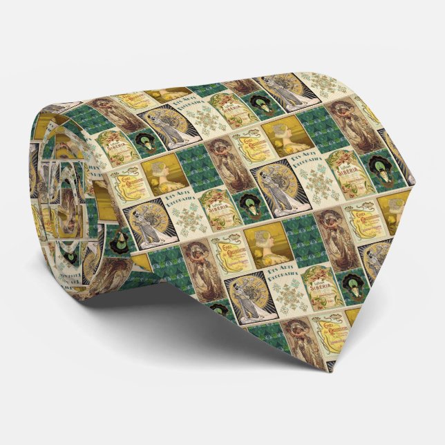 Art Nouveau Ladies Tie (Rolled)