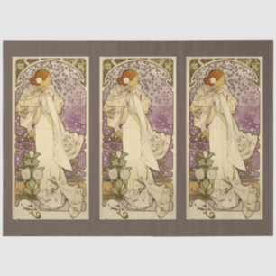 Art Nouveau Lady 11 Decoupage Tissue Paper