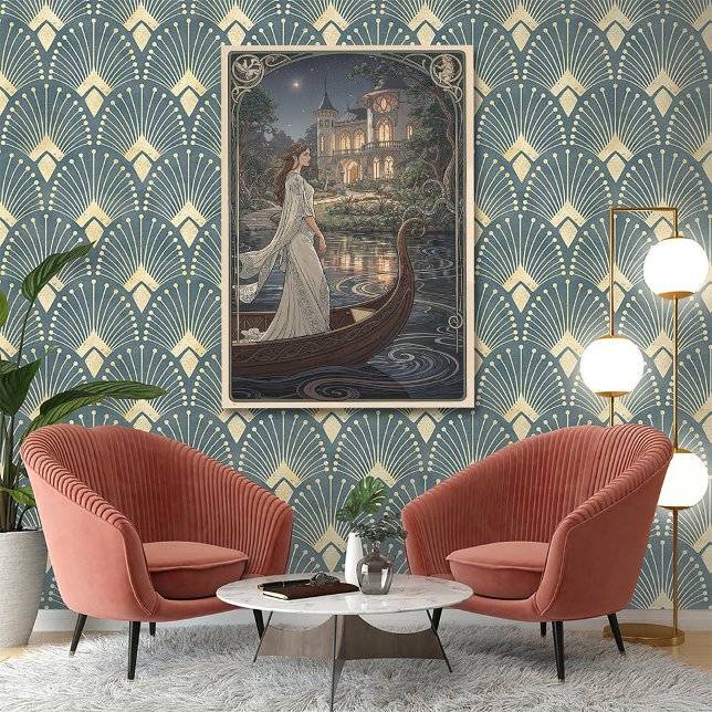 Art Nouveau Lady of the Lake Poster (Creator Uploaded)