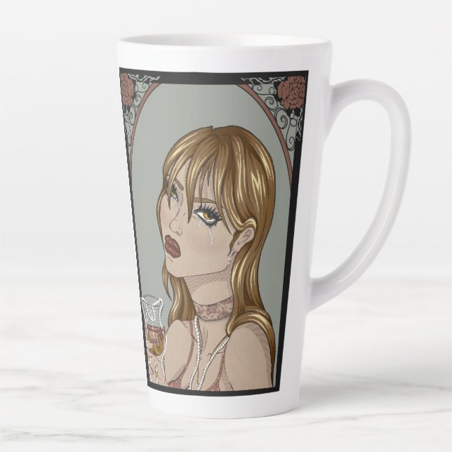 Art Nouveau Latte Mug (Right)