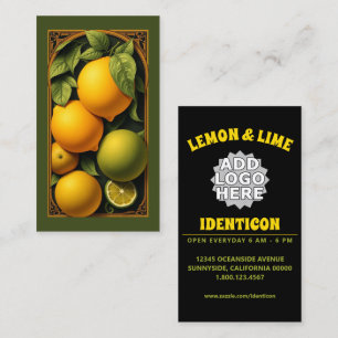 Art Nouveau Lemon Lime Business Card