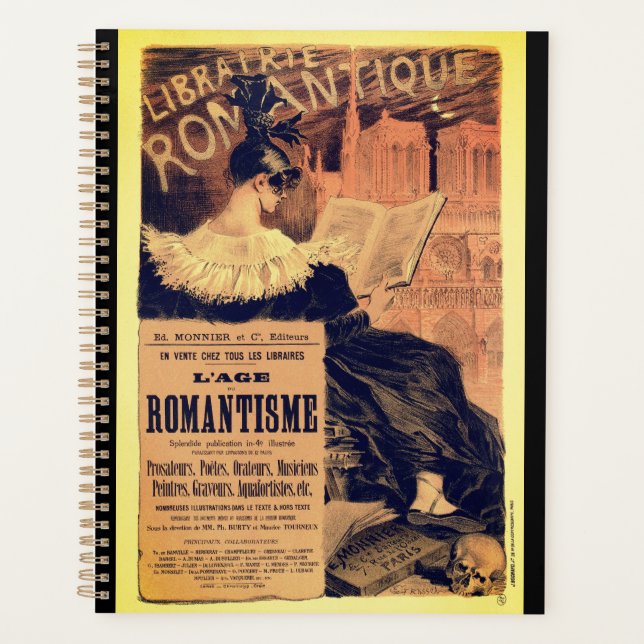 Art nouveau librairie romantique gothic grasset planner (Front)