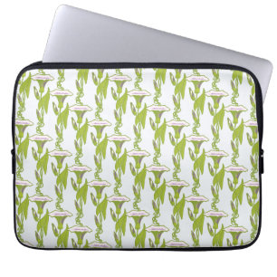 Art Nouveau light Ipomoea floral wallpaper art Laptop Sleeve