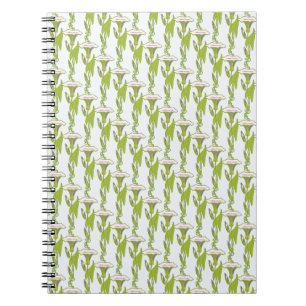 Art Nouveau light Ipomoea floral wallpaper art Notebook