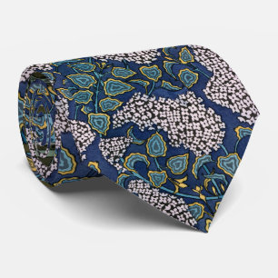 ART NOUVEAU LILACS,FOLIAGE Lilac Blue Green Floral Tie